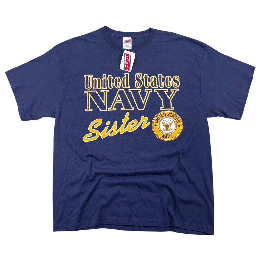 Vintage United States Navy Sister T-Shirt Men's XL SOFFE NOS NWT NEW